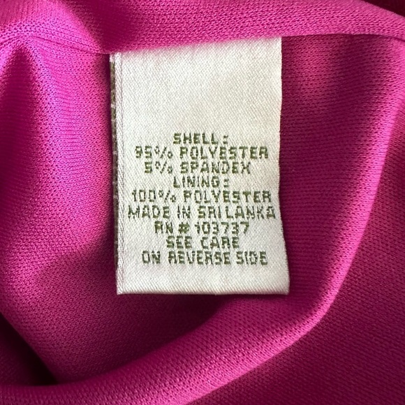 DONNA MORGAN NWT Faux Wrap Patterned Midi Dress Size 4 - Picture 13 of 14